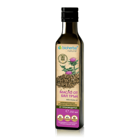 МАСЛО ОТ БЯЛ ТРЪН, Milk Thistle, 250 ml, Биохерба