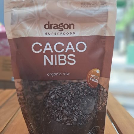 Dragon Superfoods БИО Какаови зърна сурови (счукани), 200г